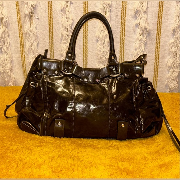 NWT Francesco Biasia Genuine Leather Satchel - Picture 3 of 12